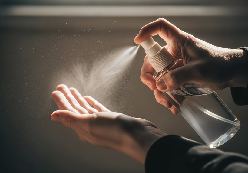 Tambien hay antibacteriales en spray espuma y para diversas superficies