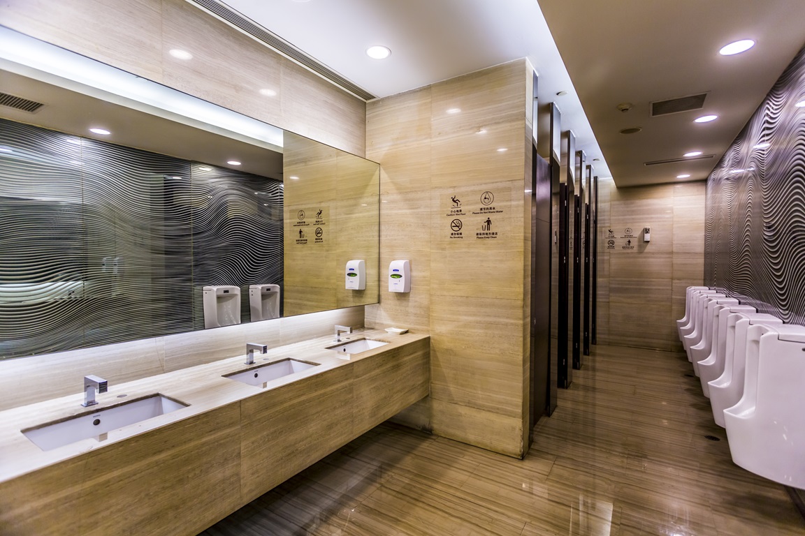 baño publico de oficina donde mas debes ahorrar con kipclin