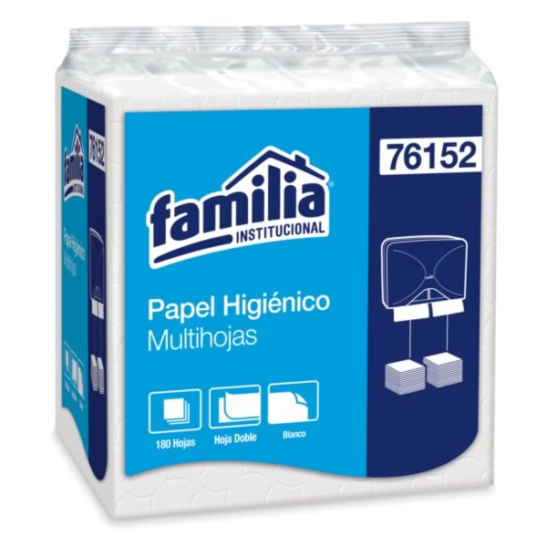 Papel Higiénico Multihojas Blanco (Ref: 76152) 180 Hojas