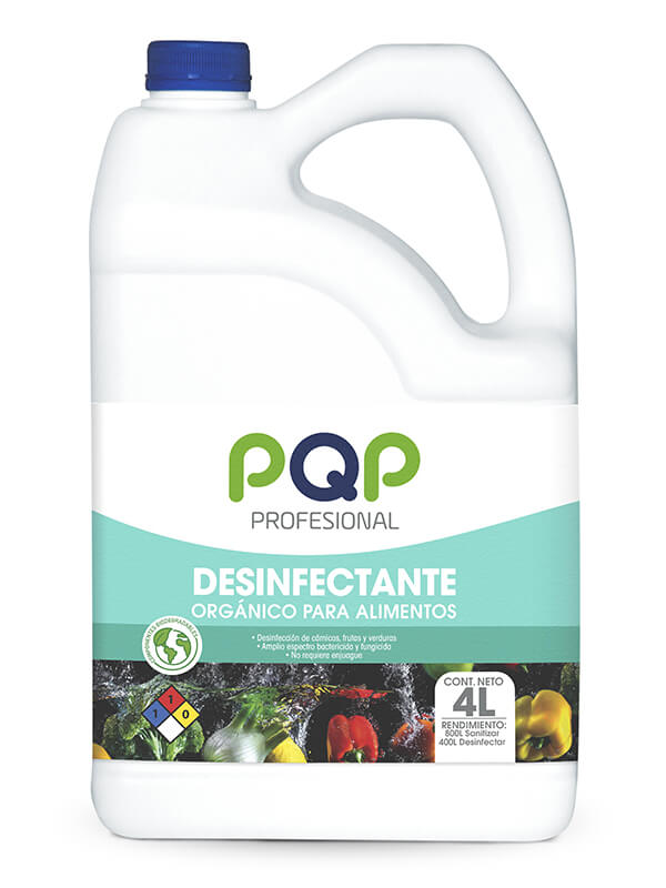 KipClin SAS - Desinfectante Orgánico PQP Profesional 4 L