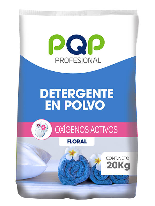 Detergente en Polvo PQP Profesional con Oxígenos Activos 20 Kgr
