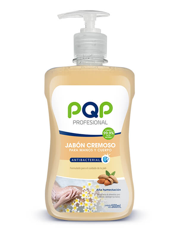 KipClin SAS - Jabón cremoso para manos y cuerpo PQP Profesional 500 mL