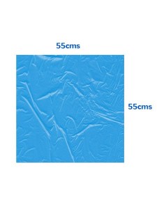 (E) Bolsa para Basura Azul 55 X 55 Calibre 0,8 Paquete X 100