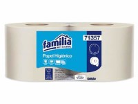 Papel Higiénico Jumbo hoja sencilla natural x 4 rollos 400 m c/u (71357)