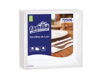 Servilleta de lujo blanca Familia X 50 (72506)