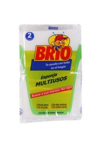 Esponja Multiusos Malla Brio x 2