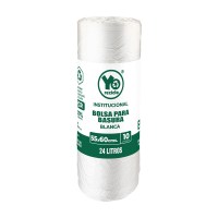 Bolsa Basura Blanca 55X60 Rollo X10 Yo Reciclo Institucional