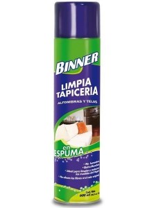 Limpia Tapiceria en Espuma Binner Aerosol 600 mL