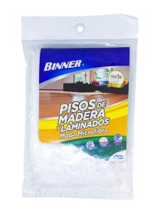 (E) Mopa en Microfibra para Pisos de Madera y Laminados Binner (Repuesto)