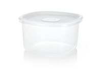 Recipiente Plus Cuadrado. Blanco, Capacidad 2,5 Ltr