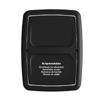 Aro y Tapa Papelera Vaivén Plana 53 L Negro