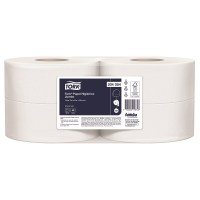 Papel Higiénico Jumbo Hoja Sencilla Blanco x 4 Rollos 400 m c/u (204054)
