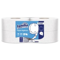 Papel Higiénico Jumbo doble hoja blanco x 4 rollos 250 m c/u (71157)