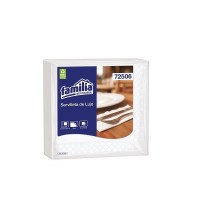 Servilleta de lujo blanca Familia X 50 (72506)