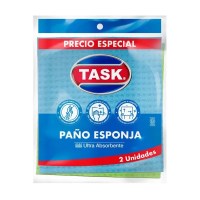 Paño Esponja Absorbente Task x 2