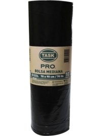 Bolsas para Basura Bio Task-Pro Negras 70 X 90 Rollo X 10