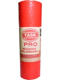 Bolsas para Basura Task-Pro Rojas 70 X 90 Rollo X 10