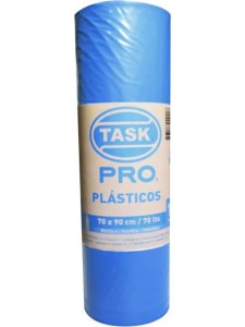 (E) Bolsas para Basura Task-Pro Azules 70 X 90 Rollo X 10