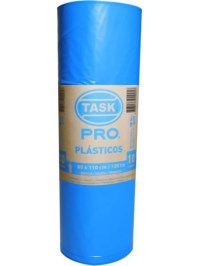 (E) Bolsas para Basura Task-Pro Azules 80 X 110 Rollo X 10