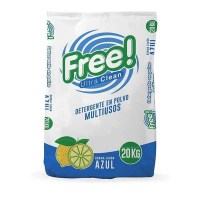 Detergente en Polvo Free Blanco Limón 20 Kg