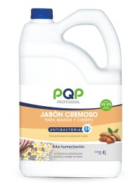 Jabón cremoso para manos y cuerpo PQP Profesional 4 L