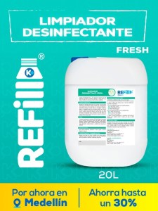 Refill Limpiador Desinfectante Fresh 20L