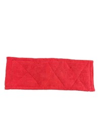 Repuesto mopa plana microfibra Roja 40cm