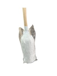Trapero Microfibra Color Blanco 400 Gr Cabo rosca madera