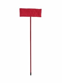 Mopa plana microfibra 40cm mango aluminio Rojo 1,40 m
