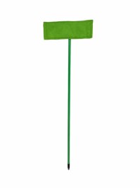 Mopa plana microfibra 40cm mango aluminio Verde 1,40 m