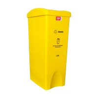 (E) Papelera Vaivén Plano para Aluminio 53 L
